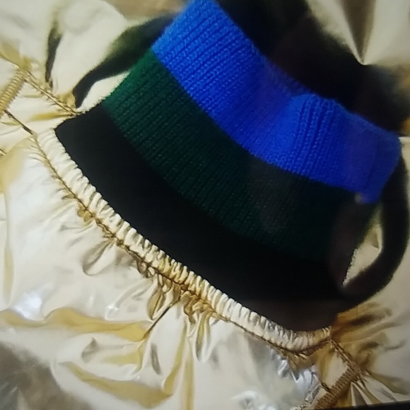 Rare Levi's Novalie reversable bomber gold silver retro disco jacket - Picture 6 of 7